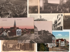 Sammlung von 9 Ansichtspostkarten mit Motiven der Stadt Brackenheim.