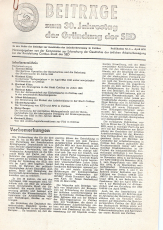 Beiträge zum 30. Jahrestag der Gründung der SED.