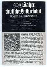 400 Jahre deutsche Lutherbibel.