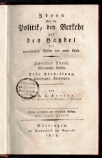 Ideen über die Politik, den Verkehr und den Handel der vornehmsten Völker der alten Welt.