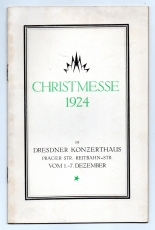 Führer durch die Christ-Messe 1924 im Dresdner Konzerthaus vom 1.-7. Dezember.