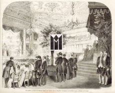 Die Feier der silbernen Hochtzeit des Prinzen und der Prinzessin von Preußen zu Potsdam.