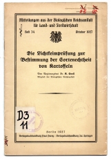 Die Lichtkeimprüfungen zur Bestimmung der Sortenechtheit von Kartoffeln.