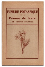 Fumure potassique de la Pomme de terre de grande culture.