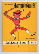 Wir basteln Hampelmänner.