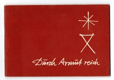 Durch Armut reich (Einbandtitel).