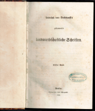 Ludolph von Beckedorff's gesammelte landwirthschaftliche Schriften.