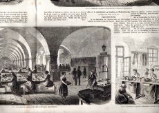 Die k. k. Tabakfabrik zu Hainburg in Niederösterreich.