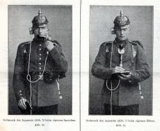Der phonische Telegraph in Verbindung mit Fernsprechern.