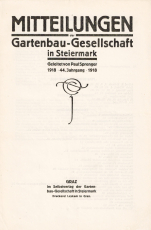 Mitteilungen der Gartenbau-Gesellschaft in Steiermark.