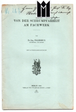 Von der Schrumpfarbeit am Fachwerk.