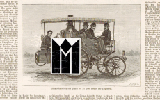 Dampfdroschke nach dem System von De Dion, Bouton und Trépardour.