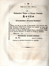 Allerhöchste Konzessions- und Bestätigungs-Urkunde für die Niederschlesische Zweigbahn-Gesellschaft vom 8. November 1844., nebst dem Gesellschafts-Statute.