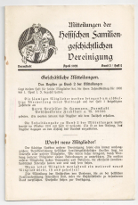 Mitteilungen der Hessischen Familiengeschichtlichen Vereinigung.