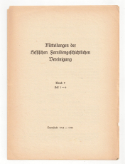 Mitteilungen der Hessischen Familiengeschichtlichen Vereinigung.