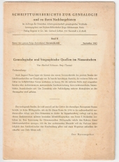 Genealogische und biographische Quellen im Nassauischen.