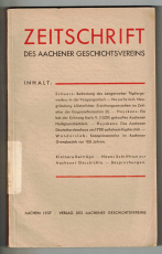 Zeitschrift des Aachener Geschichtsvereins.