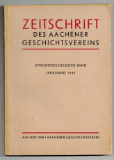 Zeitschrift des Aachener Geschichtsvereins.