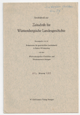 Die rechtliche Behandlung der Empörer von 1525 im Herzogtum Württemberg..