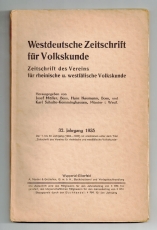Westdeutsche Zeitschrift für Volkskunde.