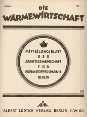 Die Wärmewirtschaft.