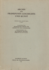 Archiv für Frankfurts Geschichte und Kunst.