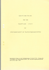 Schriftlicher Bericht über das Geschäftsjahr 1989 der Arbeitsgemeinschaft der Bau-Berufsgenossenschaften.