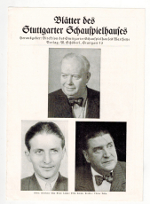 Blätter des Stuttgarter Schauspielhauses.