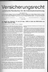Versicherungsrecht.