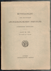 Mitteilungen des Deutschen Archäologischen Instituts.
