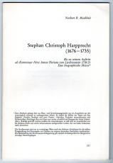 Stephan Christoph Harpprecht (1676-1735).