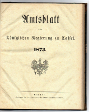 Amtsblatt der Königlichen Regierung zu Cassel.