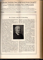 Deutsche Versicherungszeitschrift für Sozialversicherung und Privatversicherung. DVZ.