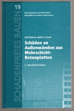 Schäden an Außenwänden aus Mehrschicht-Betonplatten.