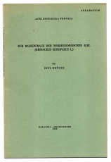 Zur Rassenfrage der nordeuropäischen Igel (Erinaceus Europaeus L.).