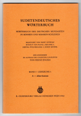 Sudetendeutsches Wörterbuch.