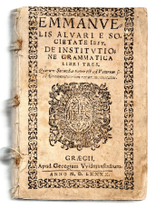 Emmanuelis Alvari e Societate Jesu. De institutione grammatica libri tres.