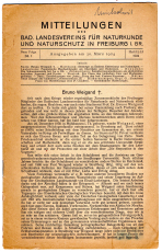 Mitteilungen des bad. Landesvereins für Naturkunde und Naturschutz in Freiburg i. Br.