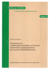 Entwicklung von Laufkäfergemeinschaften auf forstlich rekultivierten Kippenstandorten des Lausitzer Braunkohlenreviers.