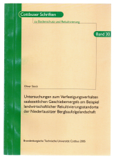 Untersuchungen zum Verfestigungsverhalten saalezeitlichen Geschiebemergels am Beispiel landschaftlicher Rekultivierungsstandorte der Niederlausitzer Bergbaufolgelandschaft.