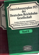 Umzeichnungsplan 1925 der Deutschen Reichsbahn-Gesellschaft.