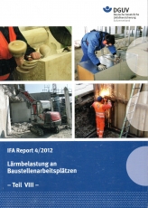 Lärmbelästigung an Baustellenarbeitsplätzen.