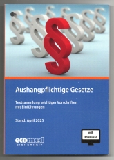Aushangpflichtige Gesetze.
