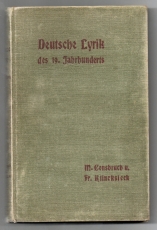 Deutsche Lyrik des 19. Jahrhunderts.