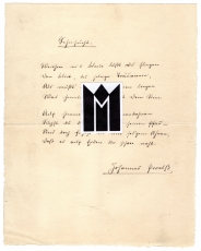 Eigenhändiges Gedicht 