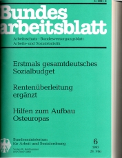 Bundesarbeitsblatt.