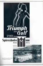 Triumph und Golf. Spiesshofer & Braun. Heubach in Württemberg.