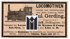 Jul. Gerding, Ingenieur, Berlin W., Derfflingerstr. 22.