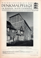 Nachrichtenblatt der Denkmalpflege in Baden-Württemberg.