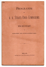 k. k. Staats-Ober-Gymnasium zu Wiener-Neustadt -